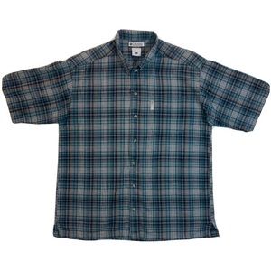 Columbia - Plaid Short Sleeve Button Up with Pocket